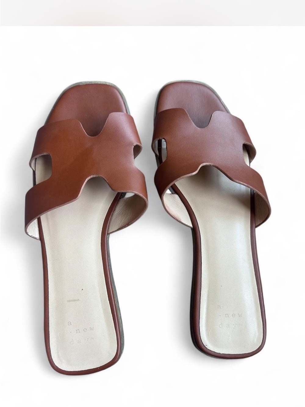 Women’s Brown Slide Sandals - 8.5